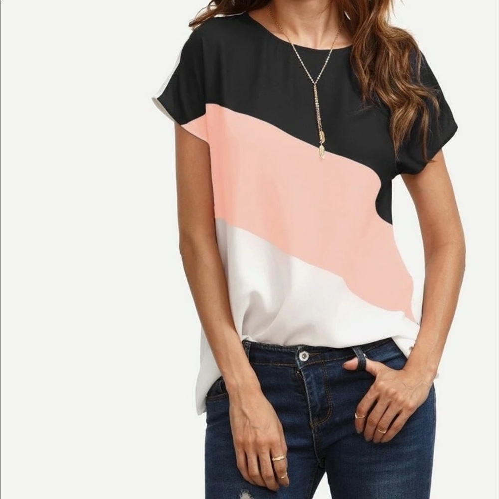 Color block dress shirt
